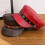 Durability PU Synthetic Leather Navies Cap Flat Crown Chain-ZH 7