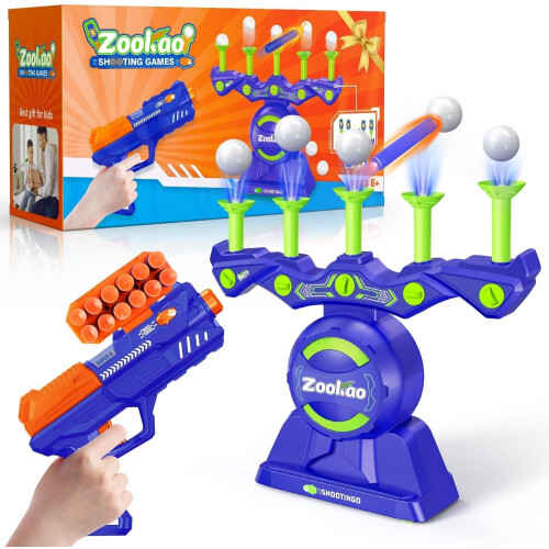 Zookao Hover Shooting Game, Interactive Floating Target Toy with Toy Gun & Auto