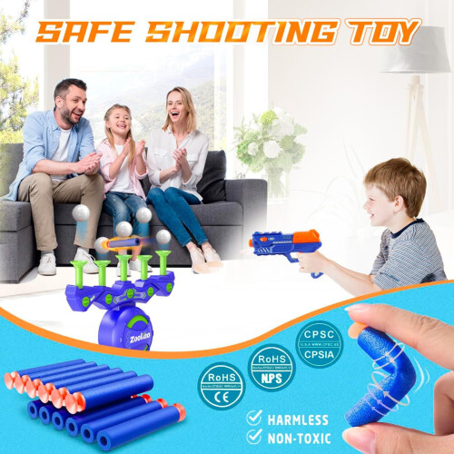 Zookao Hover Shooting Game, Interactive Floating Target Toy with Toy Gun & Auto 2