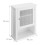 Armoire murale de salle de bain avec étagères réglables 4