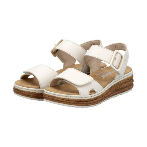 Rieker Sandale Compensée à Bride Rieker Alabama - Beige 2