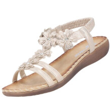 Sandali - RIEKER - V7573-90 - oro rosa - tacco 3 cm - cinturino elastico