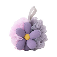 Color Sunflower Design Bath Puff Colorful Fun Addition-3