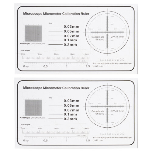 Clear Film Microscope Calibration Ruler 0.1mm Scale For-2