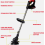  2Battery Cordless Strimmer Grass Trimmer 2