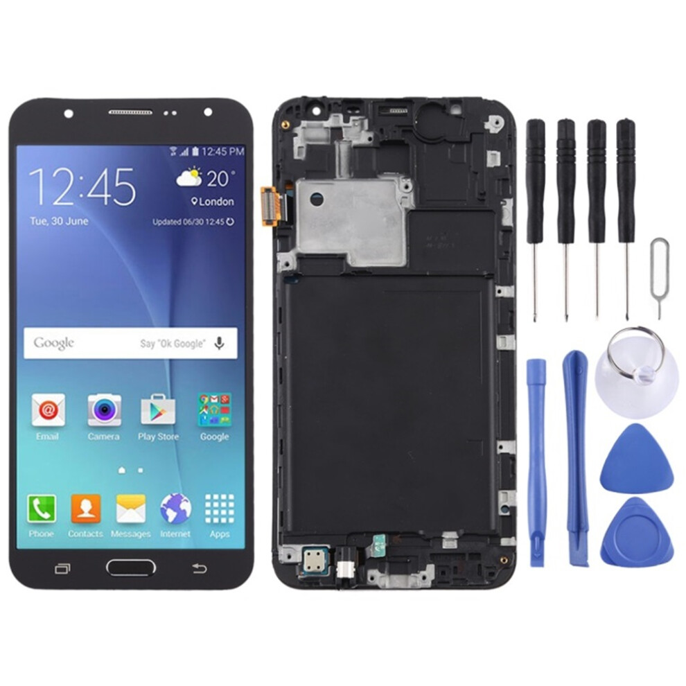 (Black) Tft Lcd Screen For Galaxy J7 (2015) / J700f Digitizer Full Assembly With Frame Black 6963311544905