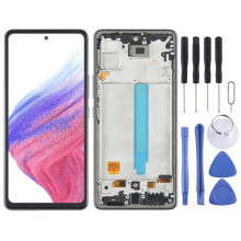 (black) Pour Samsung pour Galaxy A53 5G SM-A536 écran LCD OLED de 6,48 pouces avec cadre