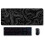 Topographic Contour Extended  Mouse Pad Computer Keyboard Mouse Mat Mousepad with 3Mm Non-Slip Base 5