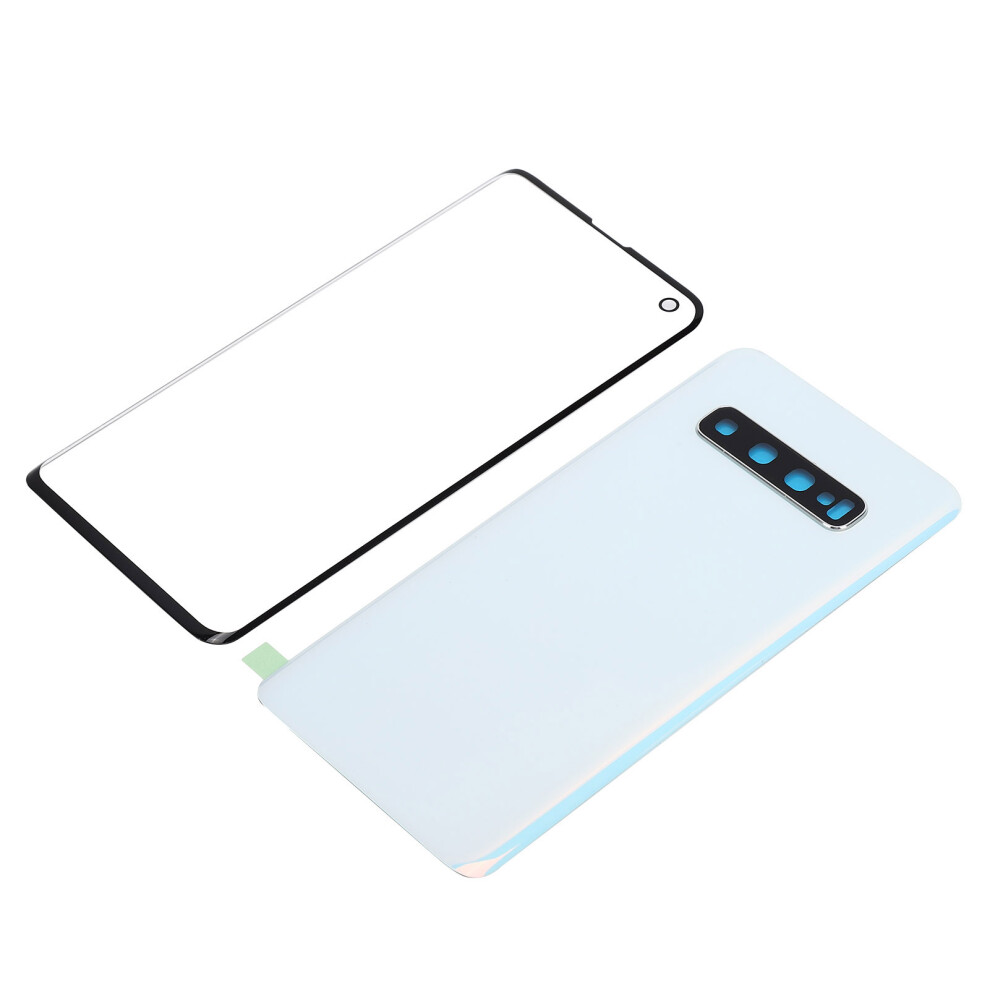 Samsung S10 Glass Back Panel Set White 7806371575979