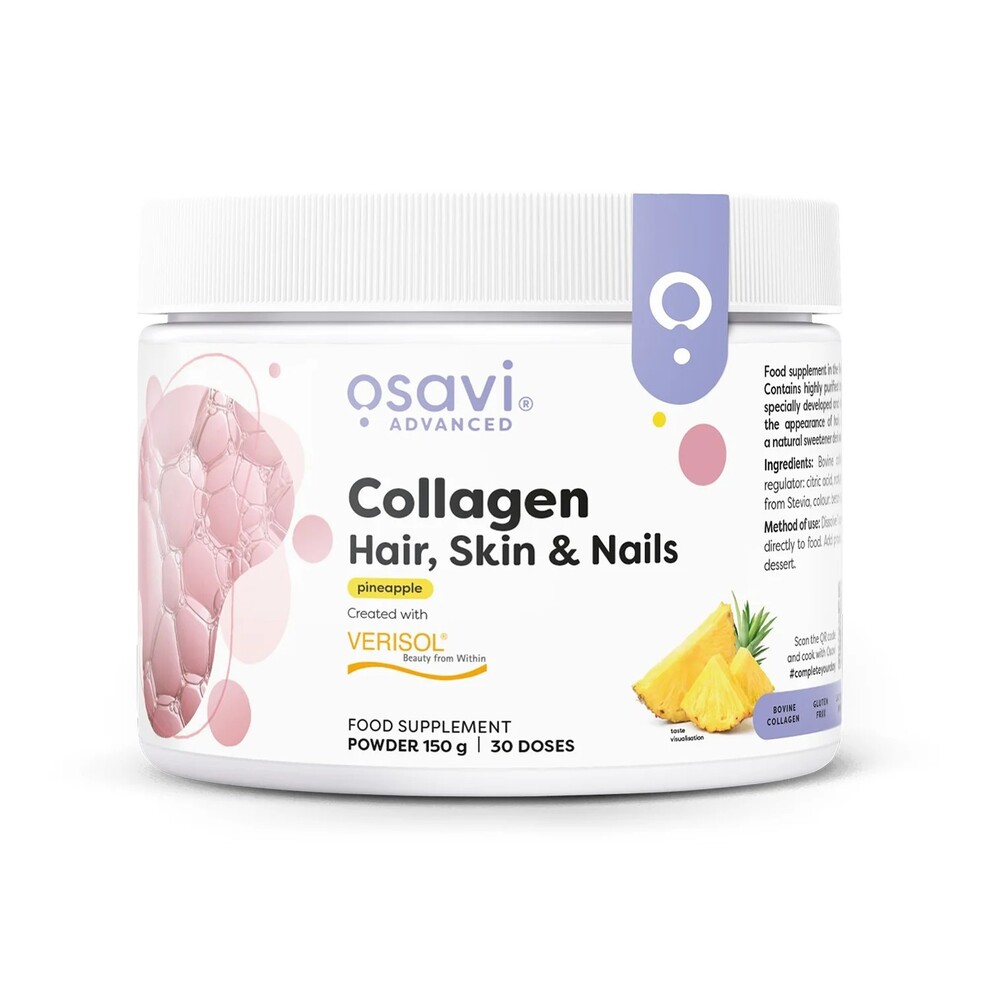 Collagen Peptides (Hair Skin & Nails), Pineapple - 150 grams - Image 4