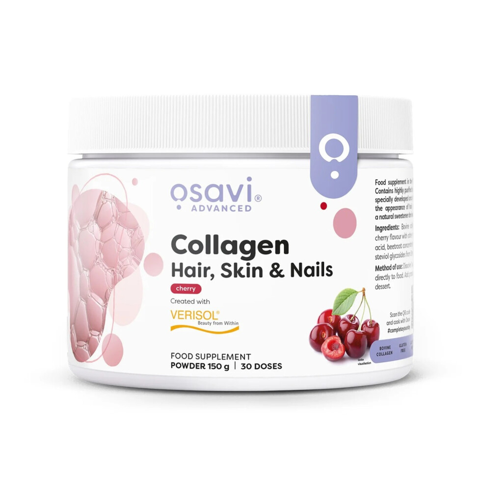 Collagen Peptides (Hair Skin & Nails), Cherry - 150 grams