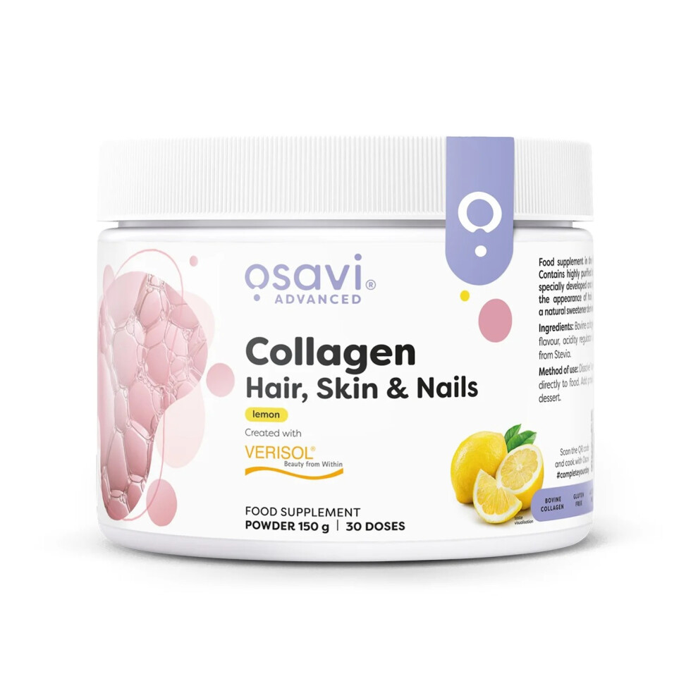 Osavi Collagen Peptides (Hair Skin & Nails), Lemon - 150G - Image 4
