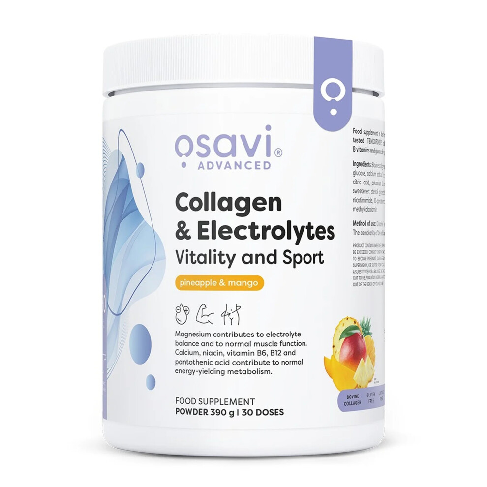 Osavi Collagen Electrolytes Vitality & Sport Pineapple & Mango 390G - Image 5