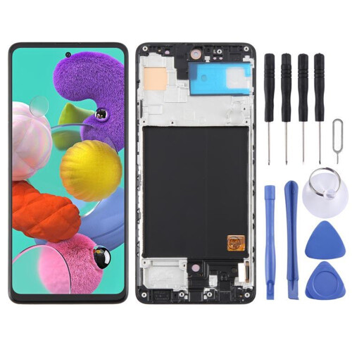 for Galaxy A51 4G SM-A515F 6.43 inch OLED LCD with Frame