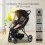 Baby Stroller Pram Foldable Pushchair Rain Cover 10