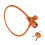 Portable Silicone Cover Bike Cable Lock Creative Biscuits-brown 1