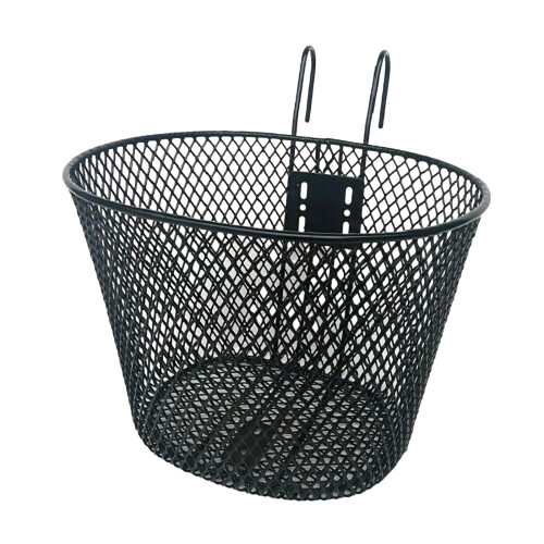 Bike Front Basket Metal Construction With-single hook