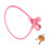 Portable Silicone Cover Bike Cable Lock Creative Biscuits-Pink 1