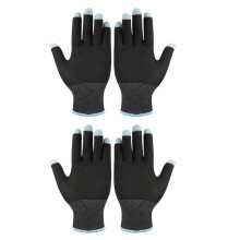 2Pair Sport Touch Gloves Breathable Gaming Gloves-black blue os
