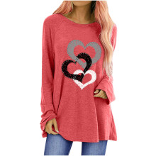 Womens Long Tunics or Tops to Wear with Leggings-carmine XXXL