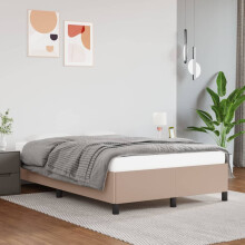vidaXL sengestel cappuccino 120x200 cm kunstlæder