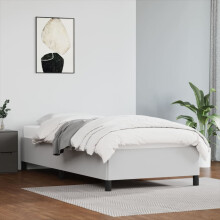 vidaXL sengestel hvid 100x200 cm kunstlæder