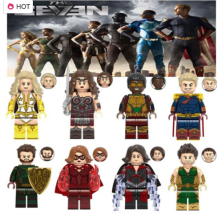 8PCS The Boys Super Heroes Mini Toy Action Figures Fit Lego Soldier boy Homelander Starlight A-Train The Deep Black Noir Queen Maeve