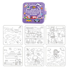 (B) 1set Magic Water Drawing Book DIY Doodle Water Drawing Book Coloring Books Birthday Holiday Gift