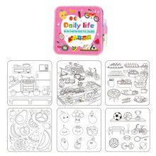 (C) 1set Magic Water Drawing Book DIY Doodle Water Drawing Book Coloring Books Birthday Holiday Gift