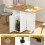Folding Table with Wheels Mobile Folding Dining Table Wood Foldable Side Table with Shelf for Kitchen Living Room 9