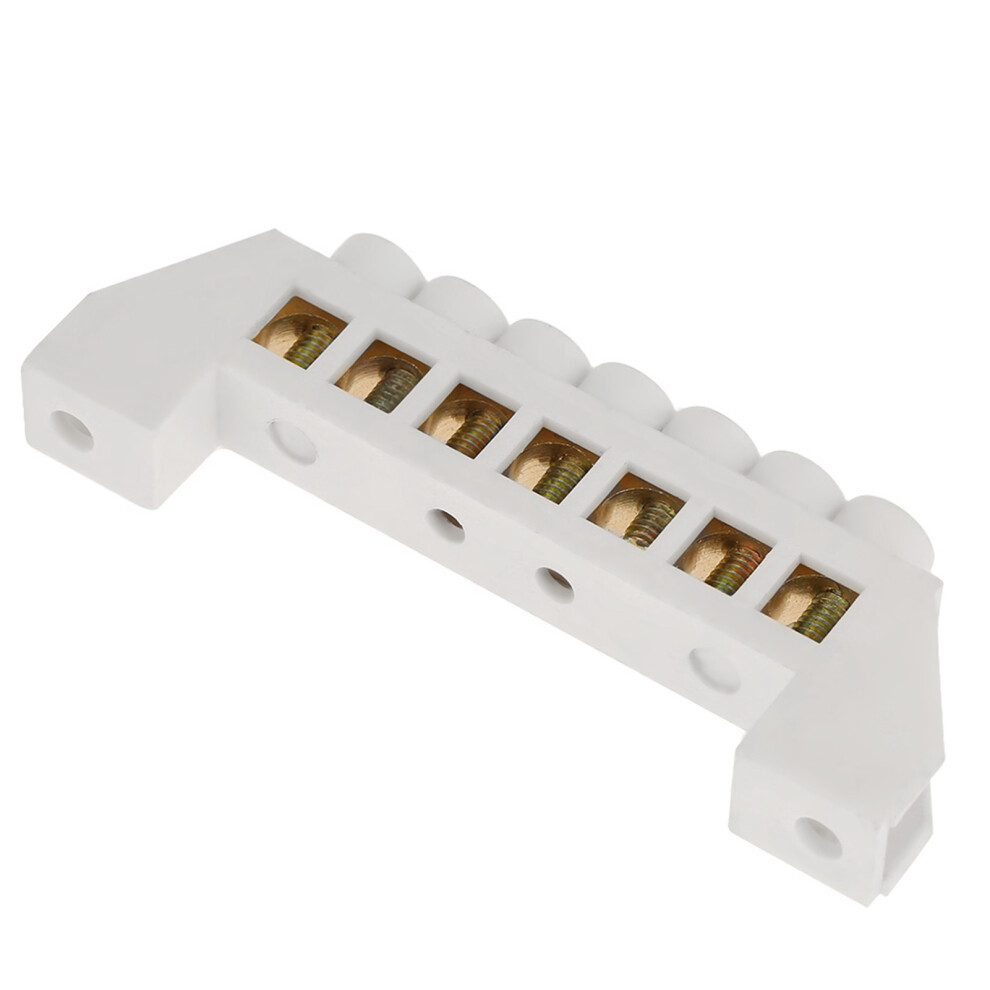 7-Hole Brass Terminal Block Connectors 10Pcs For Electric Wiring & Distribution 7611393803241