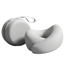 Memory Foam Neck Pillow For Travel And Office Use-cool gray