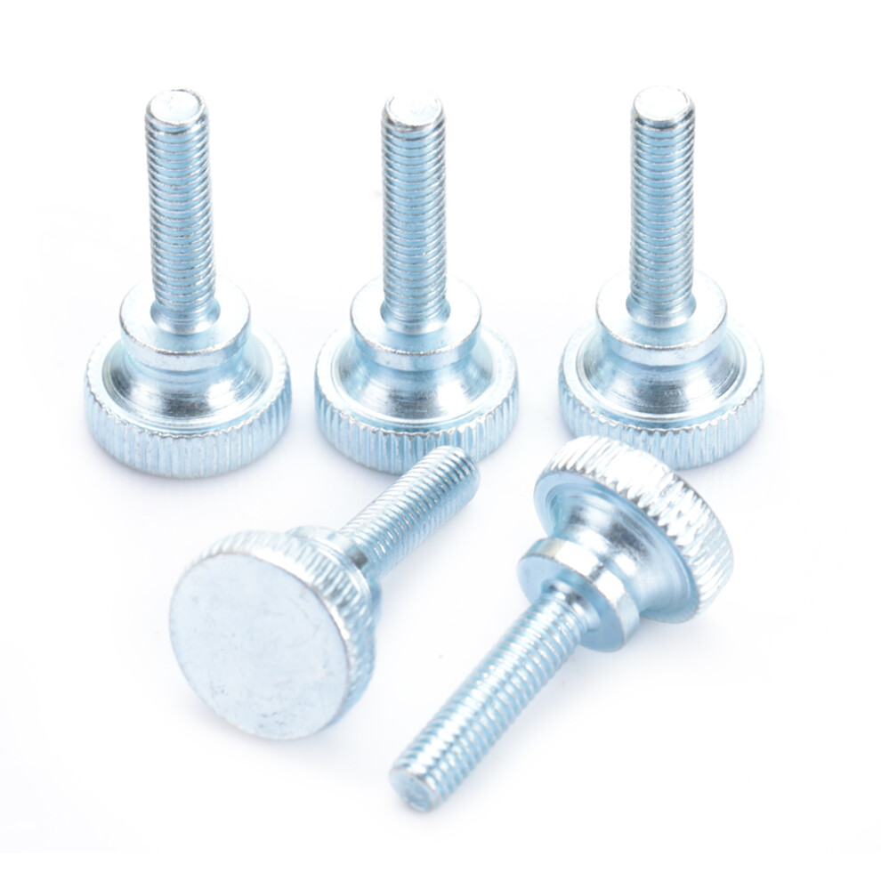 Gb834 50Pcs Galvanized Knurled Head Screws M5*14 8791393803508