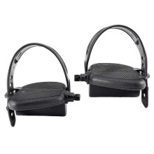 Pedales de repuesto para bicicleta estática, correas anchas, pedales dinámicos para uso en interiores.