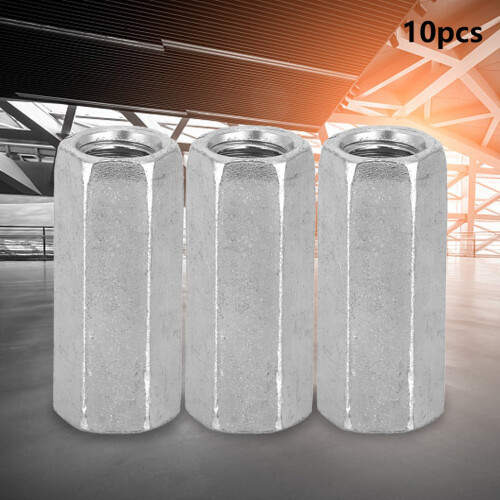 M8*30 Galvanized Hex Nut Sleeve Nut, 10pcs 2