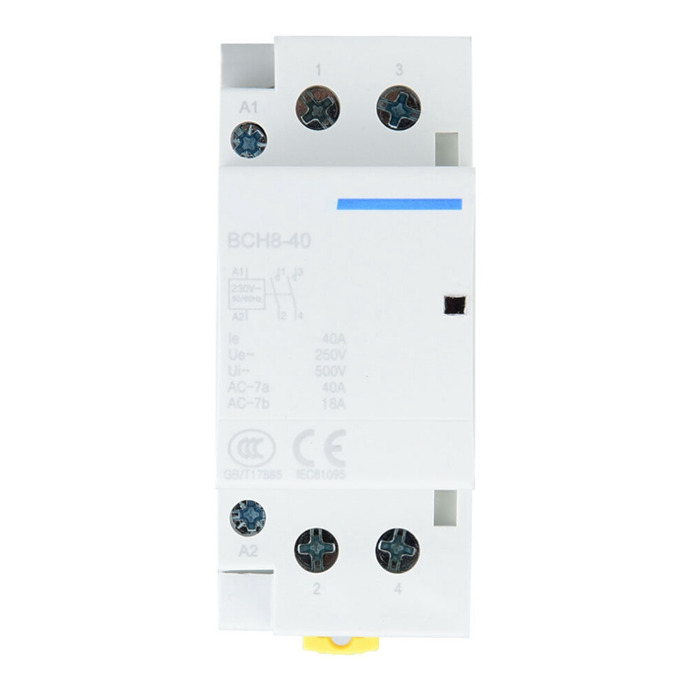 Household DIN Rail Contactor 40A 2P