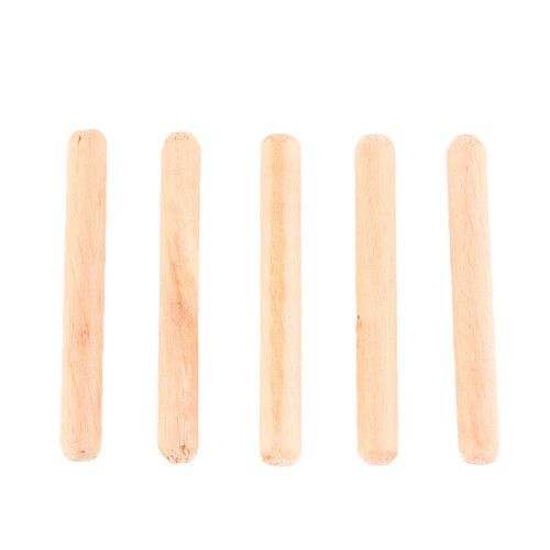50pcs Solid Wood Dowel Rods M6 2
