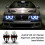 Par 8000K hvide LED angel eye markeringspærer, kompatible med E39 E53 E60 E63 E64 E66 E87 5 6 7 X3 X 2