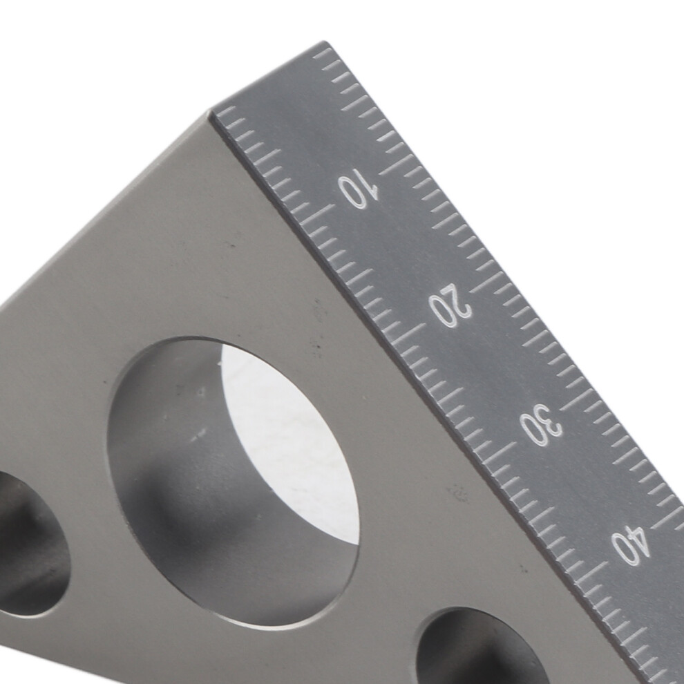 Matte Aluminium Alloy 90/45 Degree Ruler