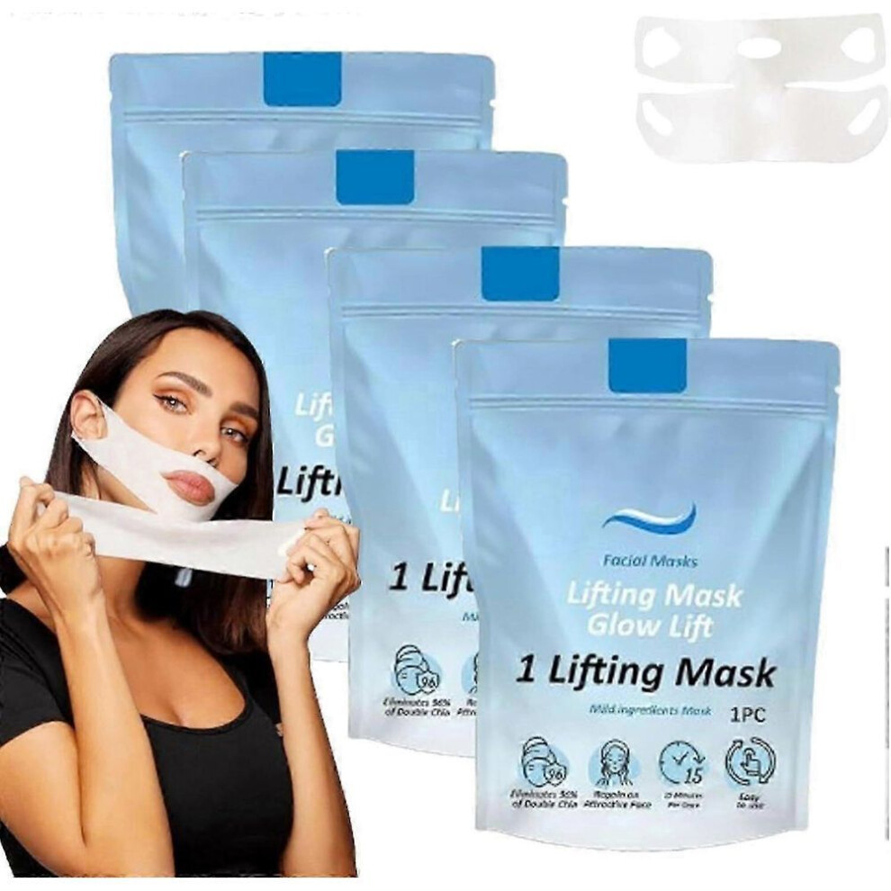 (4PCS)Chinology Chin Mask, Chinology Lift Chin Mask, Chinology Chin Mask Double Chin Lifting Mask, The Chinology Lift