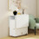 Folding Table with Wheels Mobile Wood Extendable Dining Table with Shelf for Kitchen Living Room 6