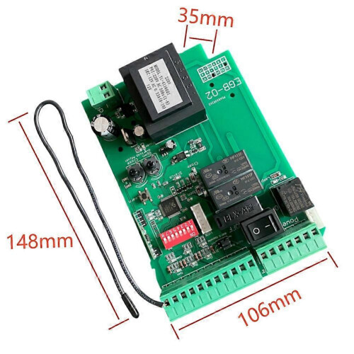 Compatible with AC220V Automatic Sliding Gate Motor Control Board with Remote Control Compatible with Sliding Gate Opener Access Control Sy_M 2