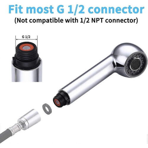 Kitchen Sprayer Compatible with Replacement Kitchen Faucet Sprayer 2 Spray Types Kitchen Faucet Head Replacement_M 2