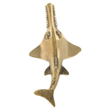 Premium Brasses Sawfishes Beeldje Oceaanschepsel Handgemaakte
