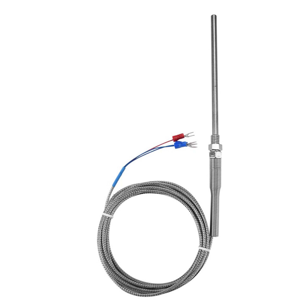 M8 Thread PT100 RTD 100mm Probe, 0-400C, 3 m Cable