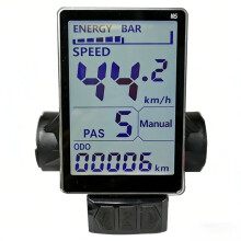 Kompatibel med M5 elsykkel LCD-skjermmåler 24v 36v 48v 60v elscooter LCD-panelskjerm kompatibel med terrengsykkel