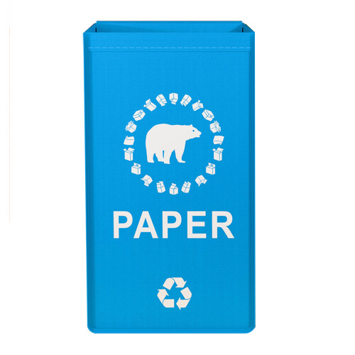 Convenient Trash Bag Quick Access Design Garbage Holder-Blue