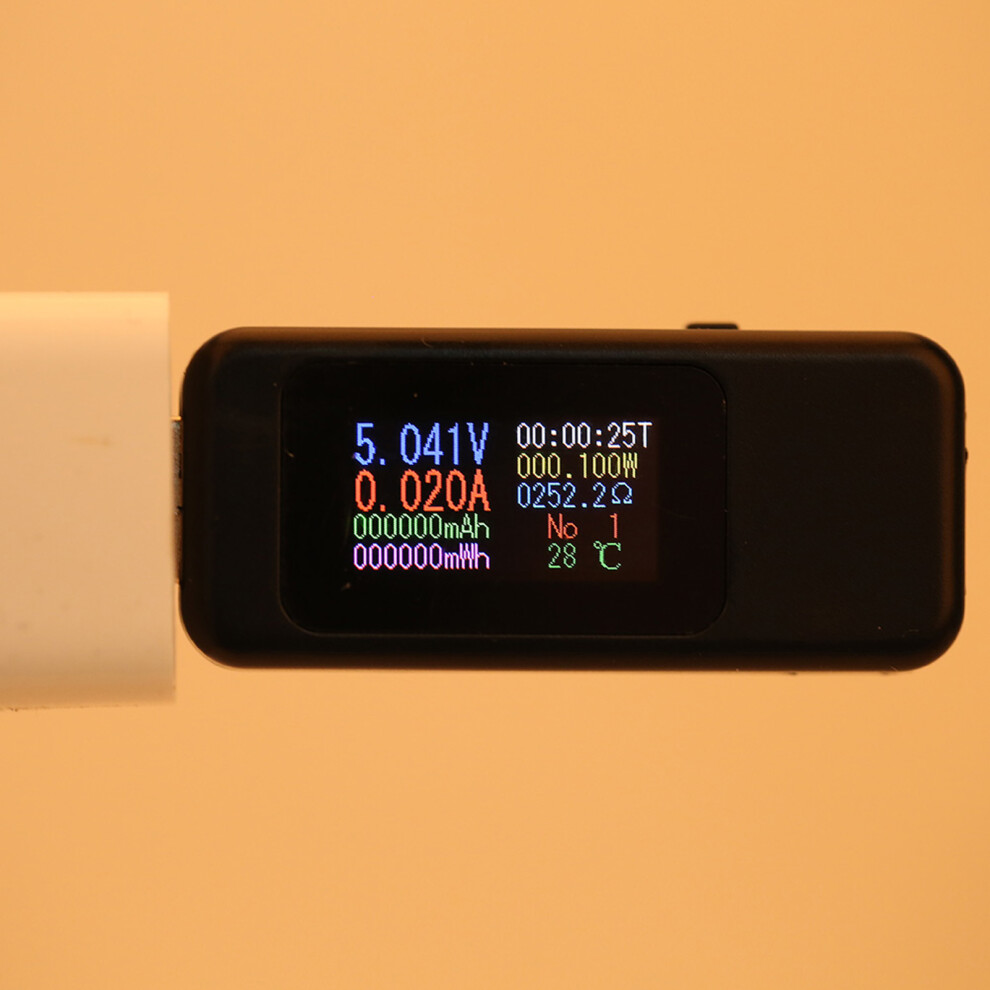 Usb Tester With Lcd, Dc4-30V Black