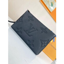 LV Premium Leather Pouch | Top-Grain Calfskin Clutch