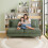 Dripex Corduroy 3 Seater Sofa Couch with 2 Extra Pillows 6